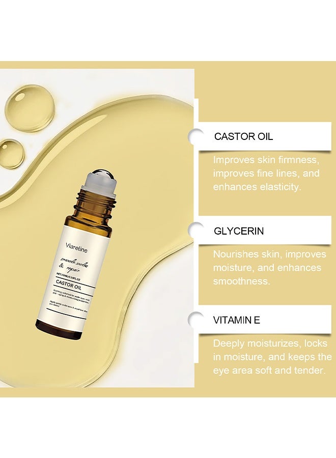 Viareline Eye Rolling Beads Essential Oil - Gentle Massage for Eye Skin, Moisturizing Daily Care Oil, 10ml - Image 5